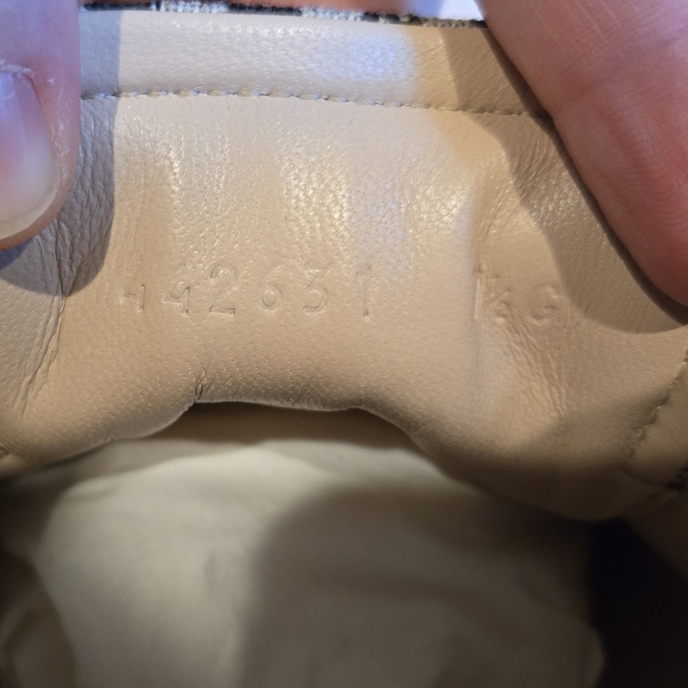 NIB Gucci "Bambi-Dot" Woven Sneaker with Genuine Snakeskin Accent - Picture 6 of 8